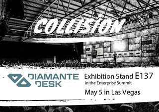 DiamanteDesk exhibited at Collision Conference in Las Vegas
